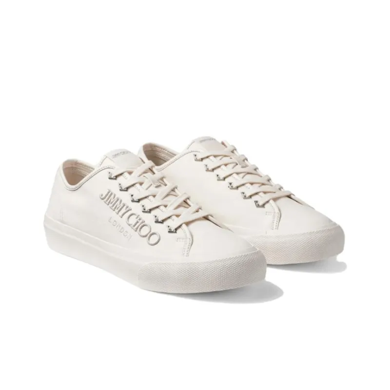 Jimmy Choo Latte Low Top Skateboard Shoes Men's Ecru-2