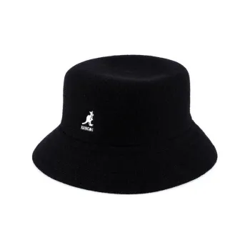 KANGOL Wool Acrylic Chlorine Bucket Hats Men's Black