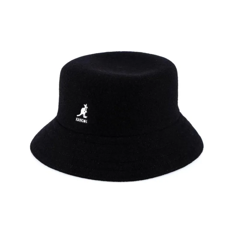 KANGOL Wool Acrylic Chlorine Bucket Hats Men's Black-0
