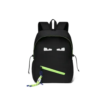 GEERDUN Nylon Laptop Backpack Regular Unisex Black