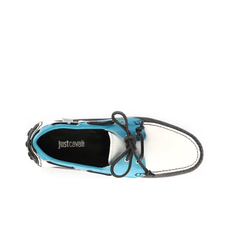 Just Cavalli Boat Shoes Men's Blue-6
