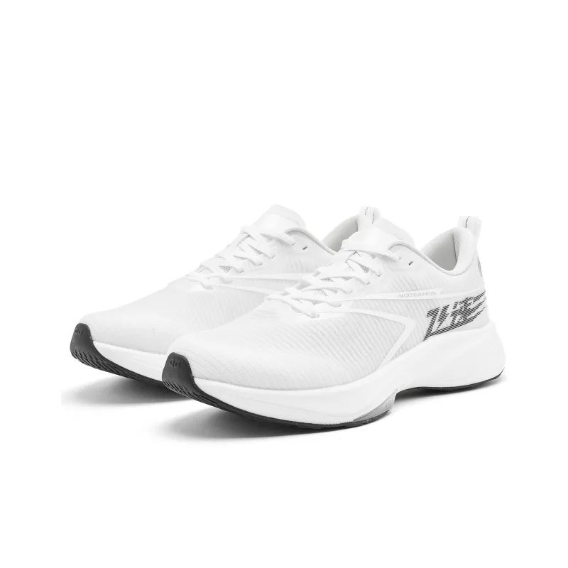 QIAODAN Rapid 2.0 Cushioning Wear Resistant Low Top Q KUNGFU PRO Running Shoes Men's White Black-2