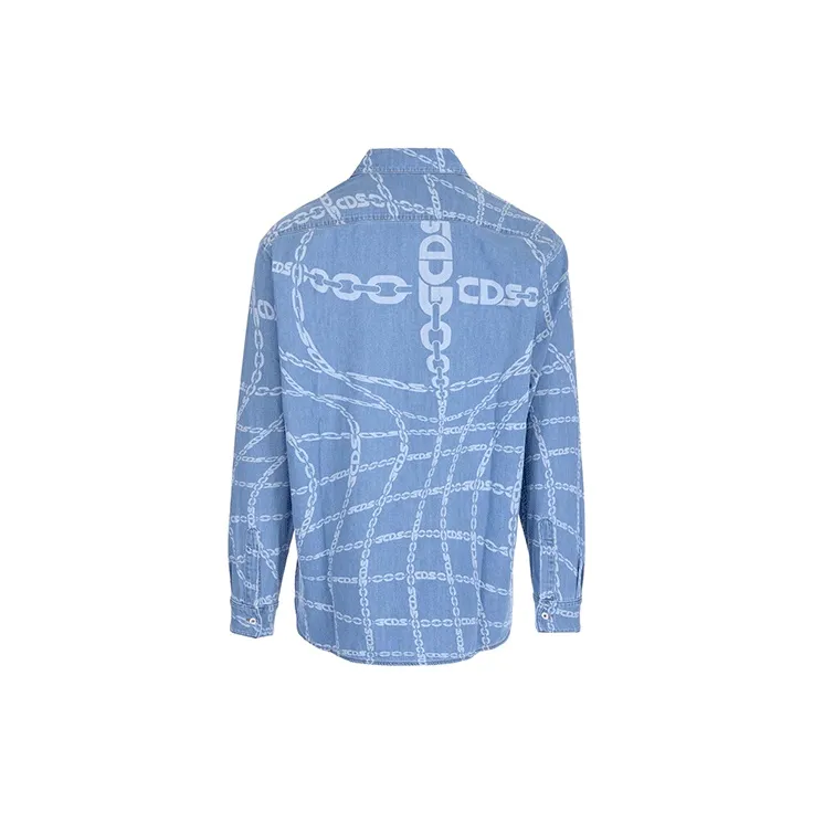 GCDS Shirts Men Blue-1