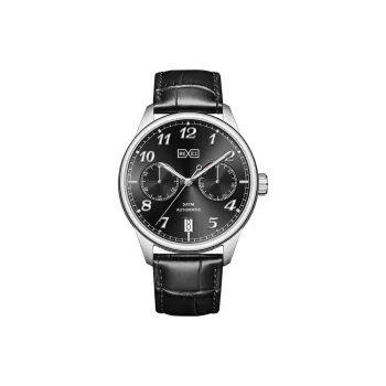 BEXEI Dual Pupils Collection Automatic Mechanical Movement Rubber Strap Watch Men's Watches Black Dial BX9167