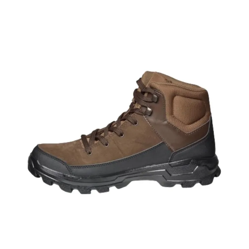 DECATHLON Wildlife 100 Slip-Resistant Mid-Top Hiking Shoes Men's Coffee-0
