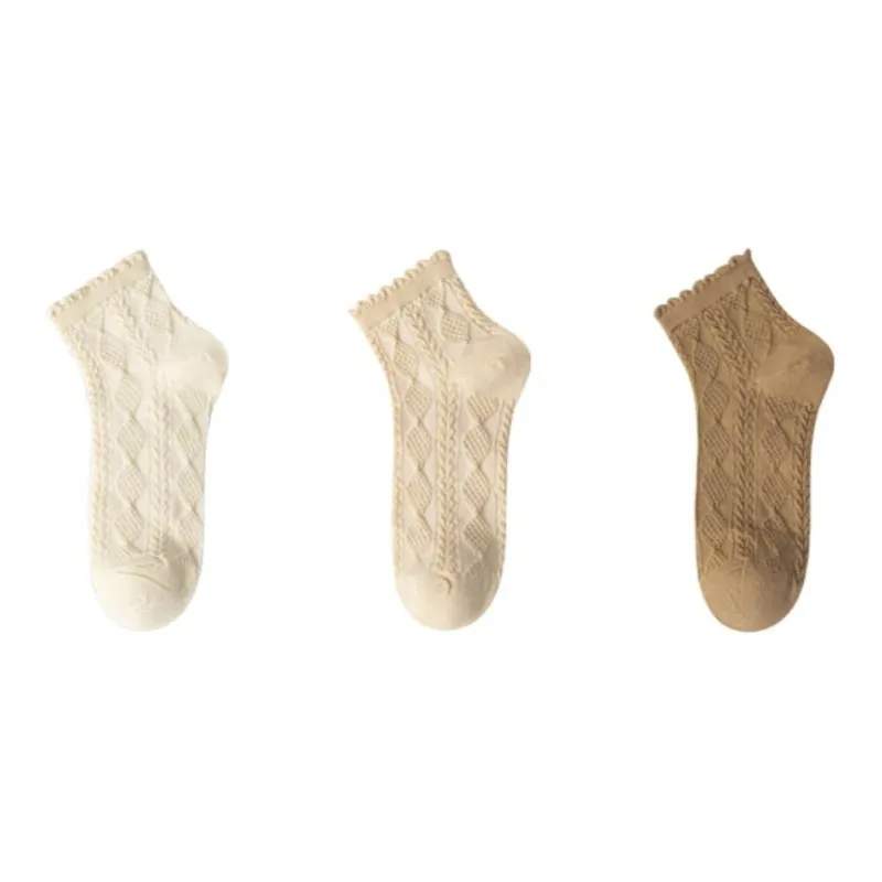 MIIOW Mid Calf Socks Women's 3 Pack-5
