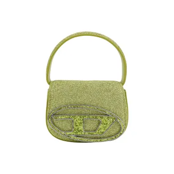 DIESEL Leather Shoulder Bag, Crossbody Bag, Handbag Extra Small Women's Green