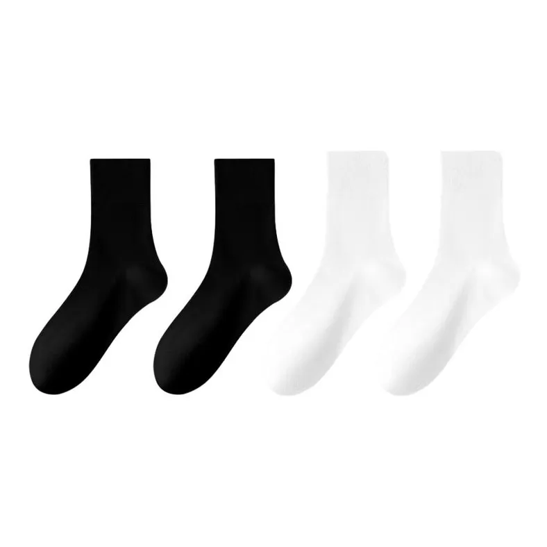 MIIOW Mid Calf Socks Women's 4 Pack-2