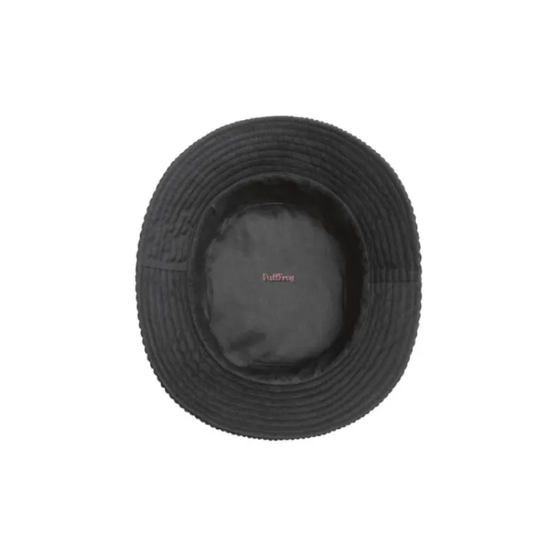 KANGOL Cotton Polyester Canvas Corduroy Bucket Hats Unisex Black/Red-2