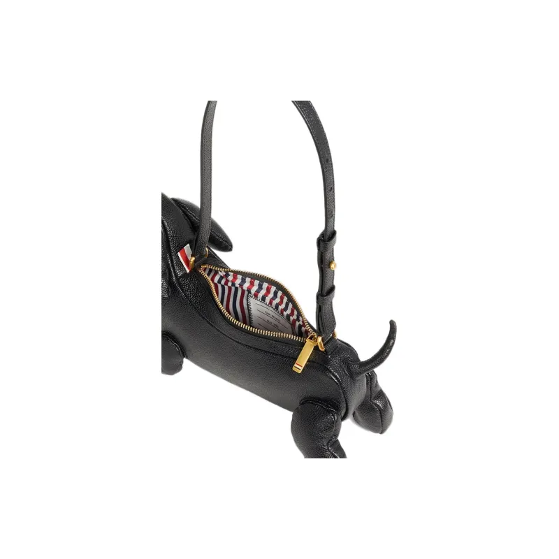 THOM BROWNE Hector Zipped Shoulder Bag-4