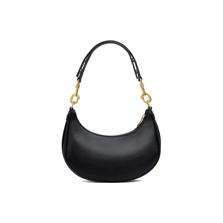 CELINE Smooth Cow Leather Handbag, Shoulder Bag, Crossbody Bag, Handbag Medium Size Women's Black-2