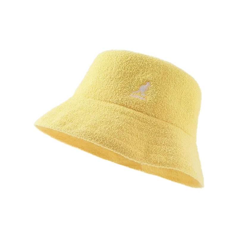 KANGOL Modified Acrylic Acrylic Polyamide Bucket Hats Women's Yellow-0
