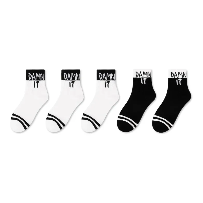 LUOLIAN Mid Calf Socks Men's 5 Pack-35