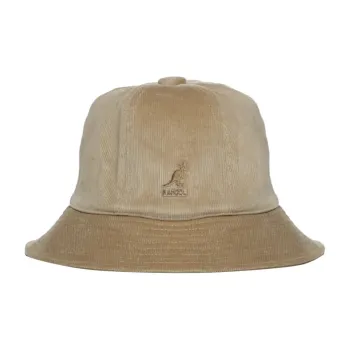 KANGOL Cotton Elastane Fiber Bucket Hats Men's Beige