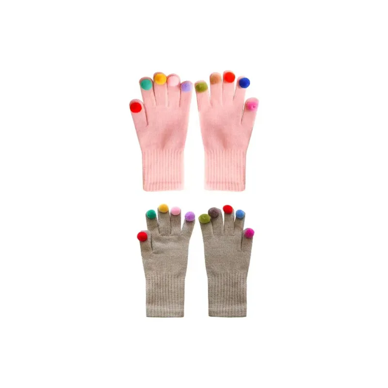 CMFY Cotton Polyester Blend Knit Gloves Women's-6
