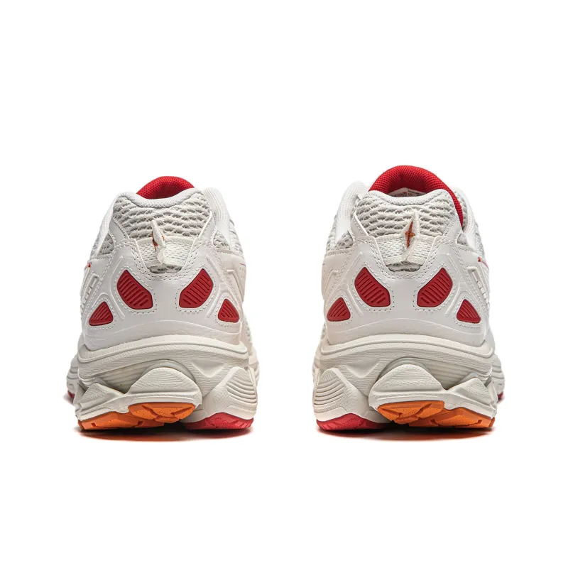 LiNing Shake 2.0 Cushioned Slip Resistant Low Top Casual Running Shoes Men's White Gray Red-4