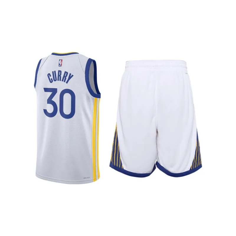 Nike NBA Basketball Suit SW Fan Edition 22 23 Season, League Limited, Golden State Warriors, Curry Size 30 Men's White-1