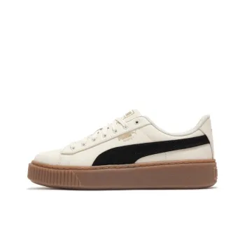 PUMA Basket Platform Canvas 'Beige Black' Women's