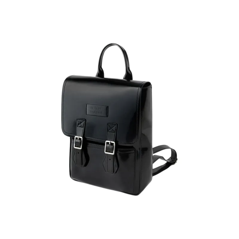ZARA Polyurethane Backpack Mini Men's Black-1
