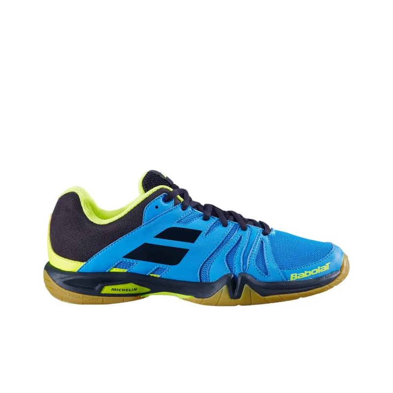 Babolat Cushioned Slip Resistant Low Top Badminton Shoes Men's Blue-1