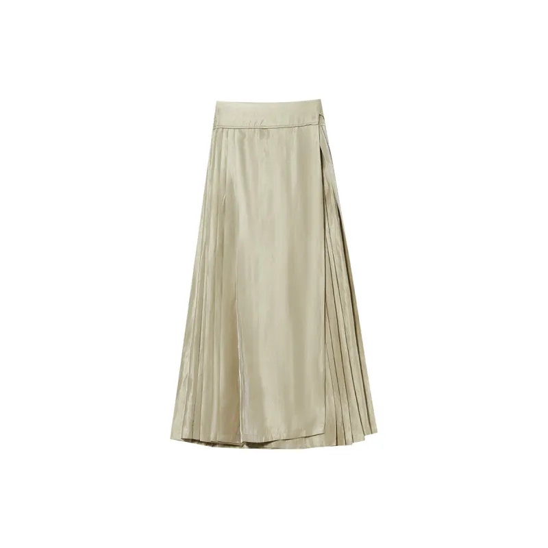 WESTLINK Casual Long Skirts Women's Green-1