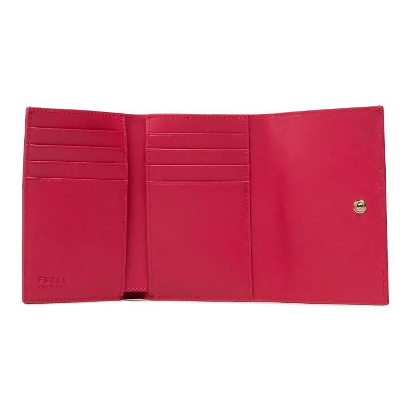 Furla Sirena Collection Leather Wallet Large Size Women's Pink-2