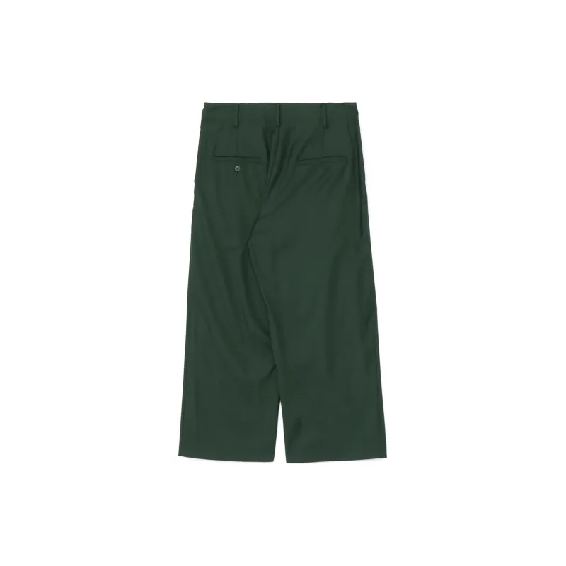 Yohji Yamamoto Casual Pants Unisex Dark Green-1