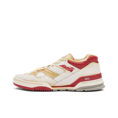 AVIA 855 Series Vintage Basketball Shoes Unisex Low-Top White/Red