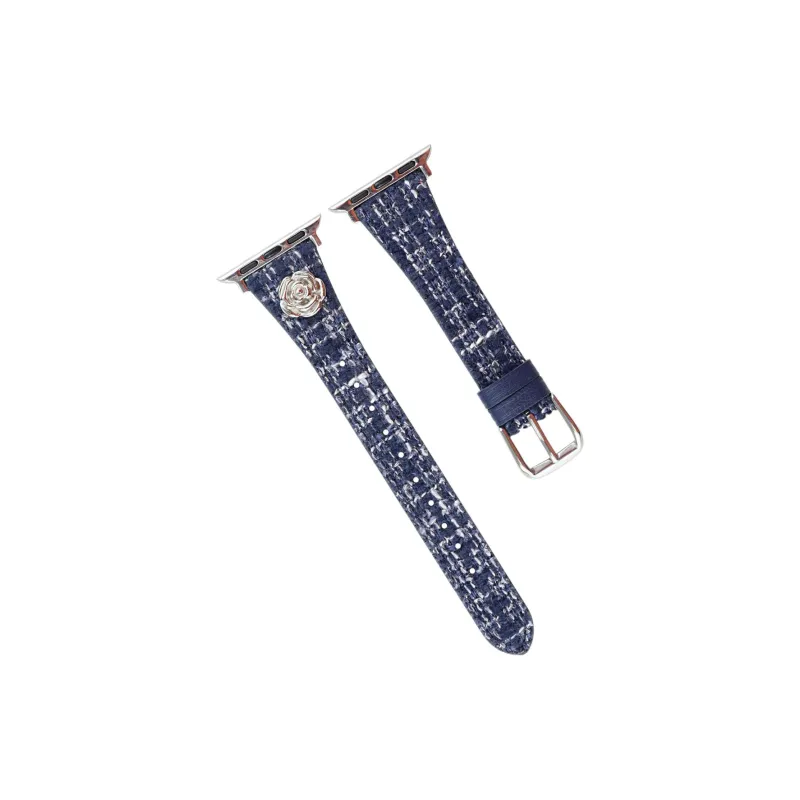 Yu Qing Apple Compatibility Watch Band Woolen, Genuine Leather Sole Material-16