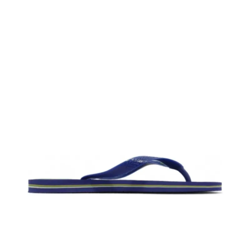 Havaianas Rubber Sole Flip Flops Men's Blue Yellow Green-1