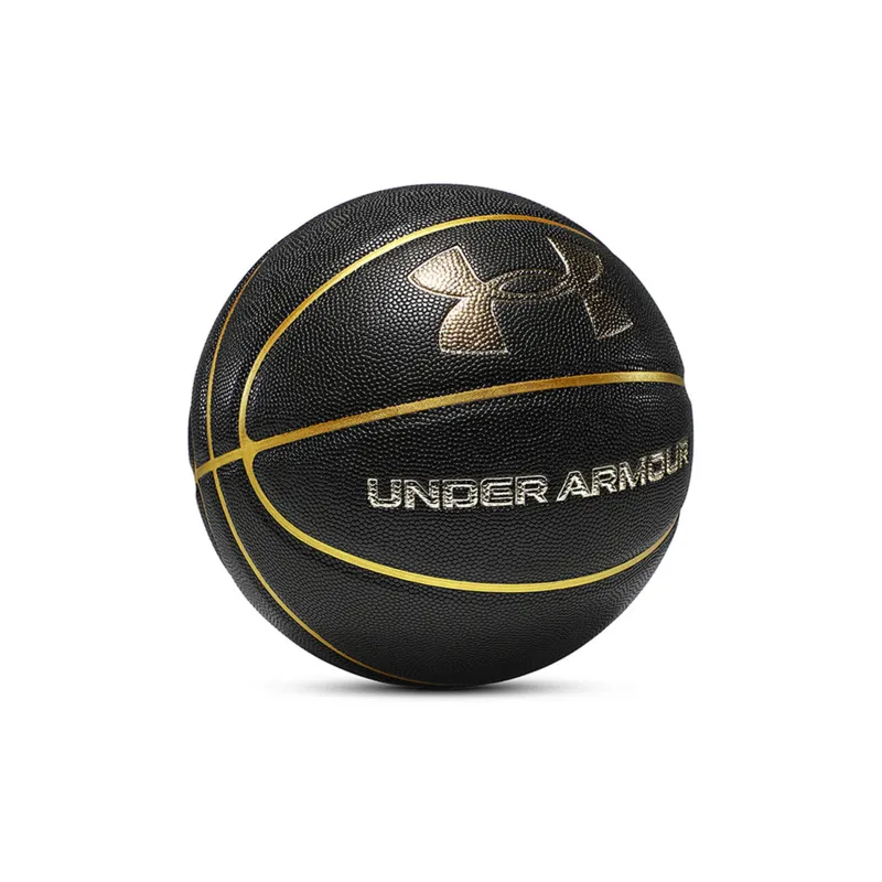 Under Armour PU Basketball Black Gold Size 7 Training Unisex-6