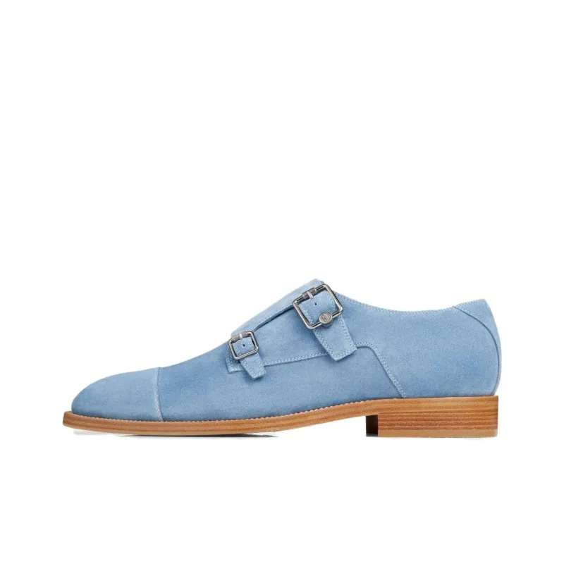 Jimmy Choo Finnion Suede Monk Shoes-0