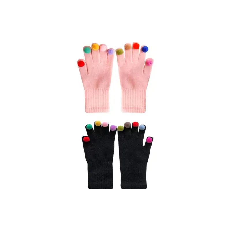 CMFY Cotton Polyester Blend Knit Gloves Women's-2