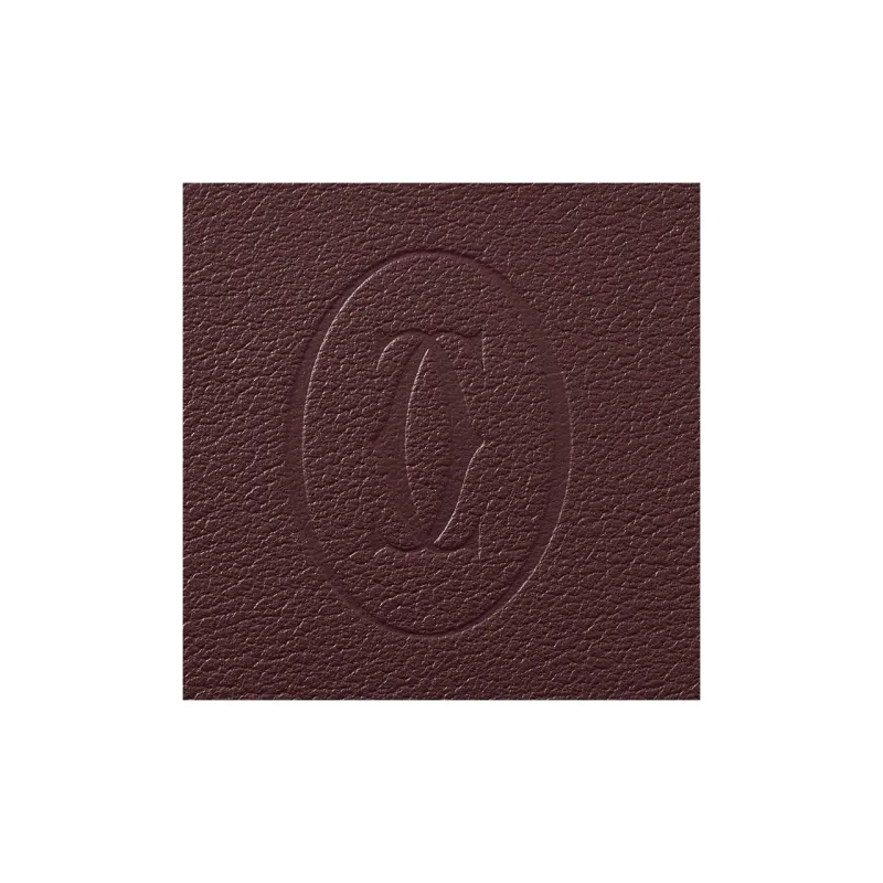 CARTIER Must De Cartier Calfskin Wallets Clutches Women's Burgundy-2