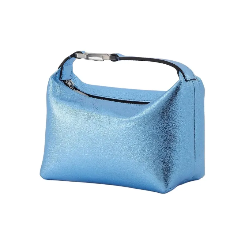 Eera Smooth Calf Leather Handbag Women's Blue Turquoise Stone Color-1