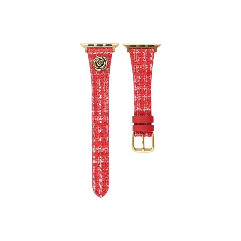 Yu Qing Apple Compatibility Watch Band Woolen, Genuine Leather Sole Material-6
