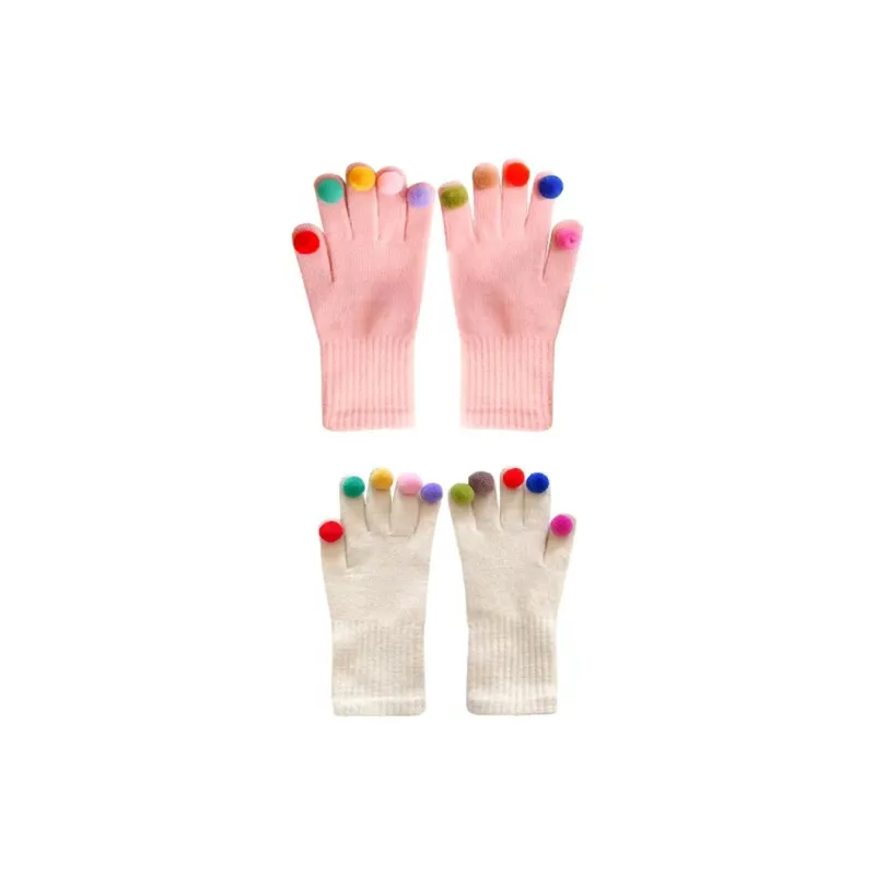 CMFY Cotton Polyester Blend Knit Gloves Women's-4