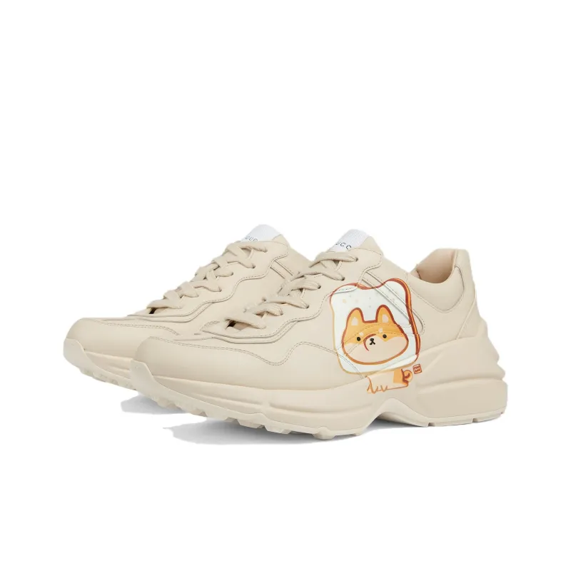 GUCCI Rhyton Low Top Chunky Sneakers Women's Ivory White-1