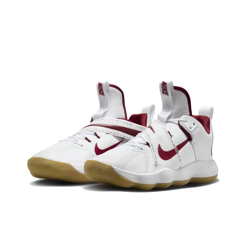 Nike React HyperSet Le Indoor Court Shoes 'White Red'-2