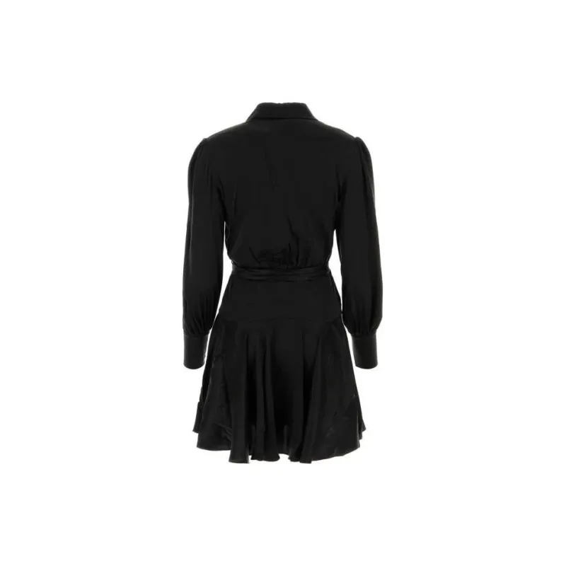Zimmermann V-Neck Satin Wrap Dress-1