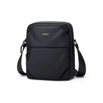 GOLF Oxford Small Square Bag Crossbody Bag Shoulder Bag Medium Size Men's Black/Gray