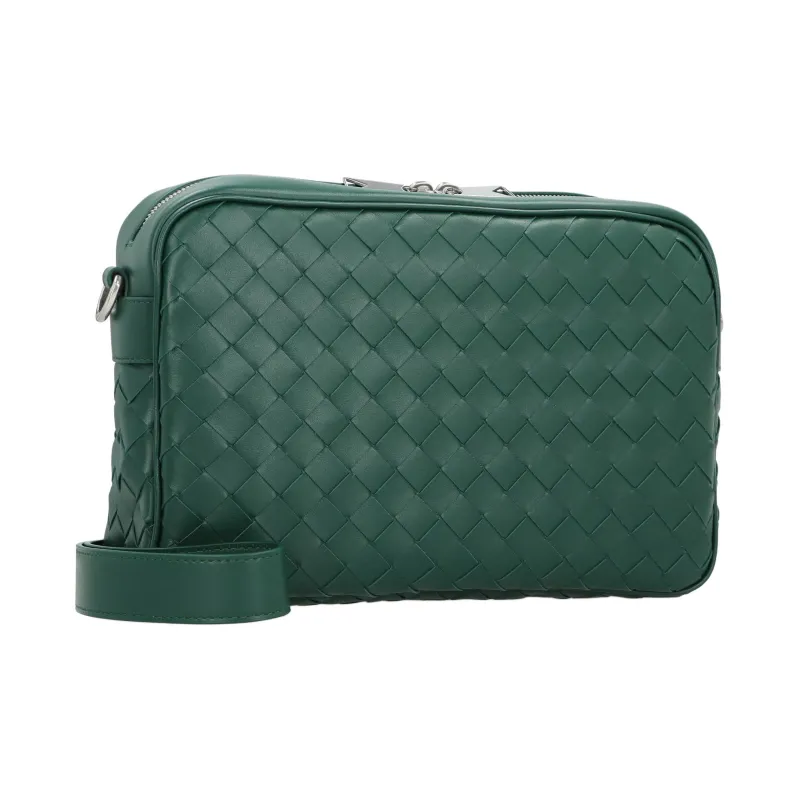 Bottega Veneta Calfskin Camera Bag Shoulder Bag Crossbody Bag Men's Green-1