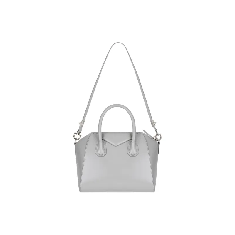 Givenchy Antigona Calfskin Shoulder Bag, Crossbody Bag, Handbag Trumpets Women's Light Gray-2