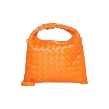 Bottega Veneta Calfskin Handbag Shoulder Bag Crossbody Bag Mini Women's Papaya Color