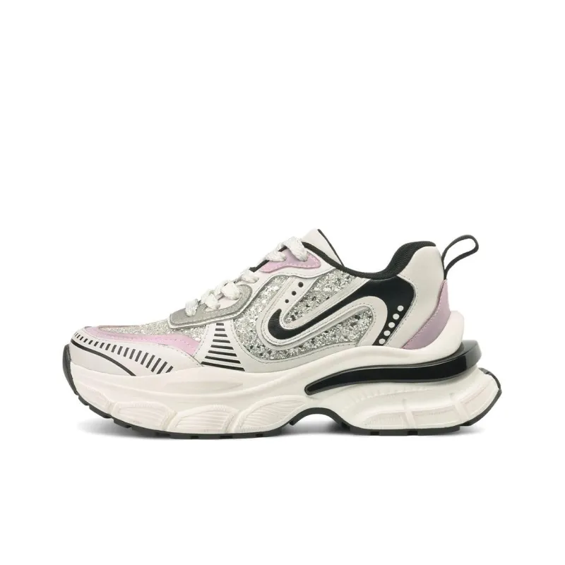 Rosa Bianca Anti-Slip Wear-Resistant Breathable Lightweight Height Increasing Warm Low-Top Chunky Sneakers Women's-0