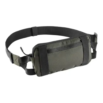 DECATHLON Polyester Fanny Pack Unisex Olive Green/Midnight Black/Aurora Red