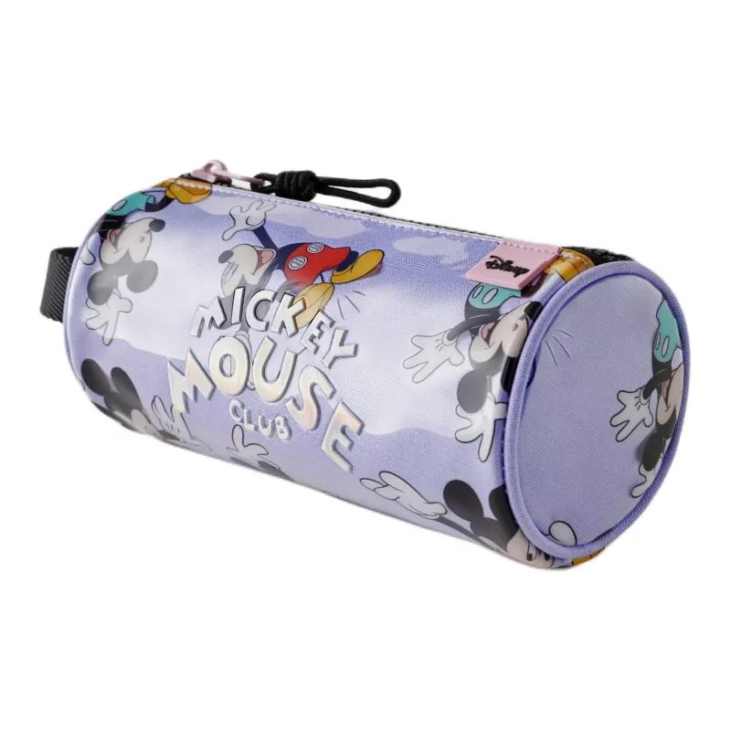 ZARA Disney Mickey Mouse Collaboration Thermoplastic Polyurethane Pen Pouch Storage Bag Women's Purple Multicolor-1