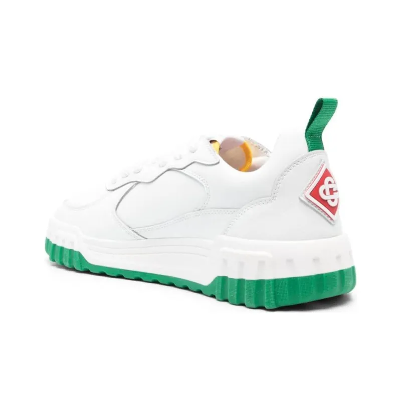 CASABLANCA Tennis Court Leather Sneakers-3
