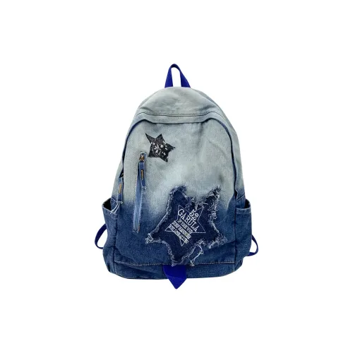 GEERDUN Nylon Backpack Regular Unisex Blue/Red
