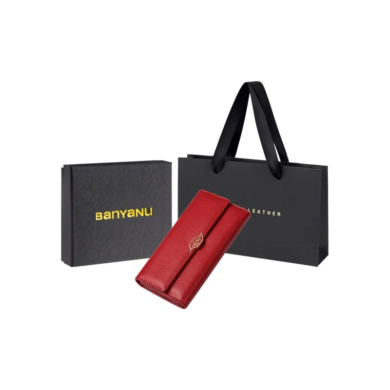 Banyanu Cow Leather Wallet Women's-2